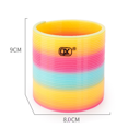 thumbnail image 1 of Super High 15CM Rainbow Circle Toy Childhood Nostalgia Game Flash Taiwan Color Magic Plastic Ring Pull Ring, 1 of 7