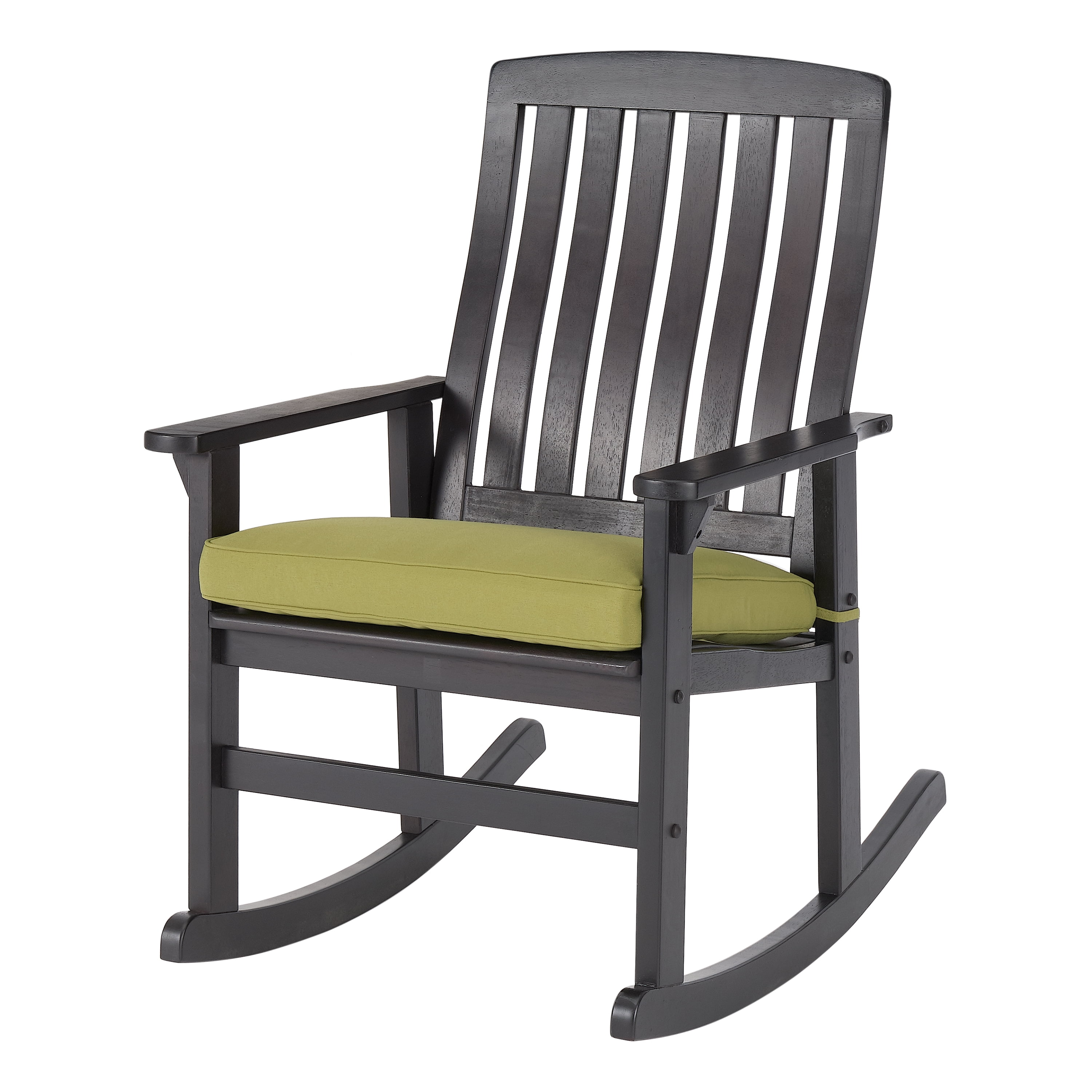 Better Homes Gardens Delahey, Outdoor Wood Rocking Chair With Cushion