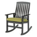 Better Homes & Gardens Delahey Cushioned Outdoor Wood Rocking Chair