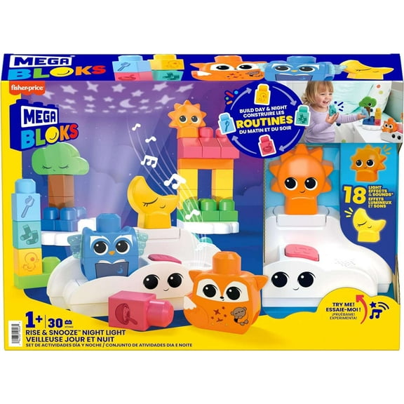 Mega Bloks Rise & Snooze night Light Set Mega Bloks HTH43