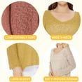 thumbnail image 3 of YEMAK Women's Long-Sleeve V-Neck Casual Knit Top Sweatshirt Pullover Sweater MK3392-IVORY-S, 3 of 8