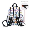 thumbnail image 5 of FORMRS School Backpack with Front Zippered Pocket 12" Student Travel Daypack, Purple Retro Shapes, 5 of 6