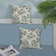thumbnail image 3 of Fundas de almohada Dafena Spring, 45 x 45 cm, 2 unidades, color azul y verde hortensia, 3 of 7