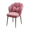 thumbnail image 2 of Sillón de tocador,Sillón de tocador moderno y cómodo para sala de estar en casa,Silla de escritorio de terciopelo Silla de juego de moda Dormitorio,Sillón decorativo con patas de Rosa oscuro, 2 of 8