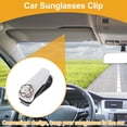 thumbnail image 2 of Clip de gafas de sol para coche Unique Bargains, soporte universal para visera de sol, plástico blanco, 6.5x3cm, 1 pieza, 2 of 7