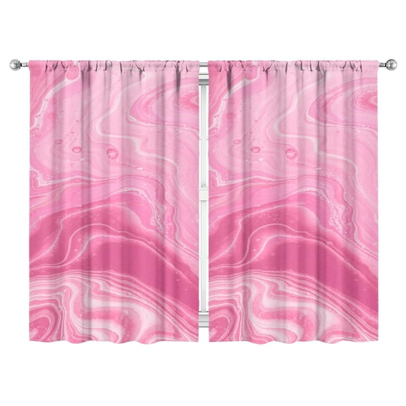 Abstract Oil Paiting Watercolor Curtains-blackout Curtains Bedroom Decor Living Room Darkening Grommet Window Drapes 2 Panels Set 52"x 84"