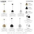 thumbnail image 6 of 45481-01 Livex Lighting Stockton - 1 Light Globe Mini Pendant In Industrial Style-14.25 Inches Tall and 8 Inches Wide-Antique Brass/Polished Brass, 6 of 9