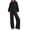 Black, variant on 2 Piece Outfits Women Sweatsuits Drawstring Sweatshirt Lounge Sets 2025 Fall Wide Leg Sweatpants Tracksuit with Pockets