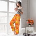 thumbnail image 6 of Picia Fall Maple Leaves Womens Soft Woven Cotton Elastic Waistband Sleep Pajama Pant Lounge Sleep Pant With Pockets And Drawstring-Medium, 6 of 9