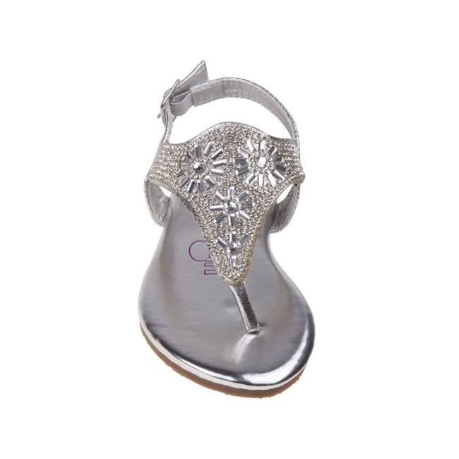girls silver shoes size 2