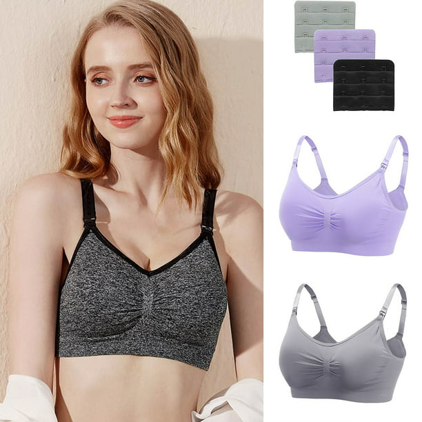 Lingerie For Women 3PC Sports Bra-Padded Seamless High Impact Support for  Yoga Workout Fitness Underwear Women 