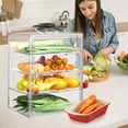 thumbnail image 4 of Vitrina para Pan, Caja Acrilico Exhibicion para Panader&iacute;a, Panera Hermetica con Compartimento, Caja Expositora Transparente para Panader&iacute;a, Manualidades (4 layers), 4 of 7