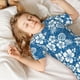 thumbnail image 5 of Balery Leaves And Flowers Conjunto de Pijama Infantil de Manga Corta con Estampado – Ropa de Dormir de Algodón Suave-Large, 5 of 6