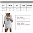 thumbnail image 5 of Swimsuit Cover Up for Women Crochet Sleeveless Tunic V Neck Bikini Beachwear Sheer Bathing Suit Coverups Alsol Lamesa, 5 of 6