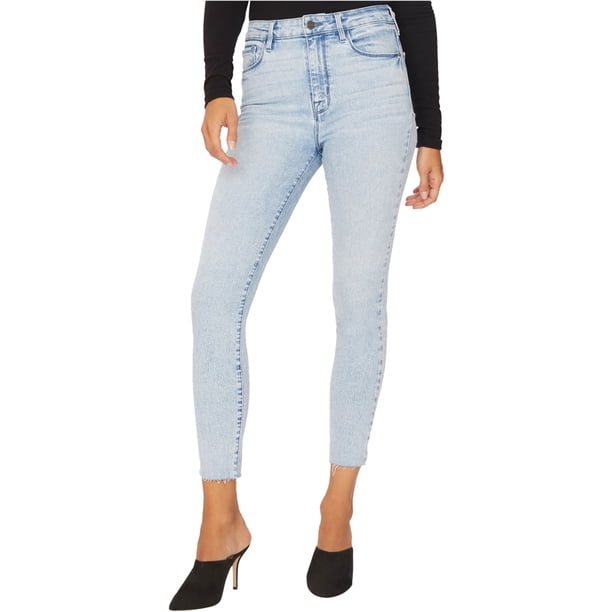 Sanctuary Clothing - Vaqueros ajustados sociales con dobladillo crudo para mujer, azul, 29 Sanctuary Clothing Ceñido