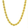 14K Gold 6MM Rope Chain 24"