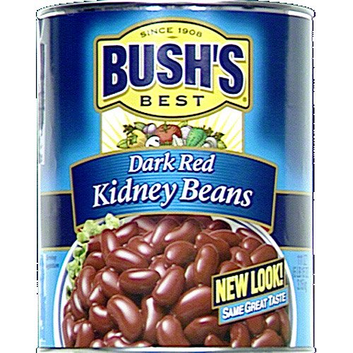 Bush's Best Dark Red Kidney Beans, 111 oz, (Pack of 6)