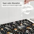 thumbnail image 5 of Fuzoiu Dancing Skeleton Party Print Absorbent, Reversible Microfiber Dish Drying Mat for Kitchen, Dish Drying Pad for Dishes, Utensils, Pots and Pans, Extra Large 18 Inch x 24 Inch, 5 of 7