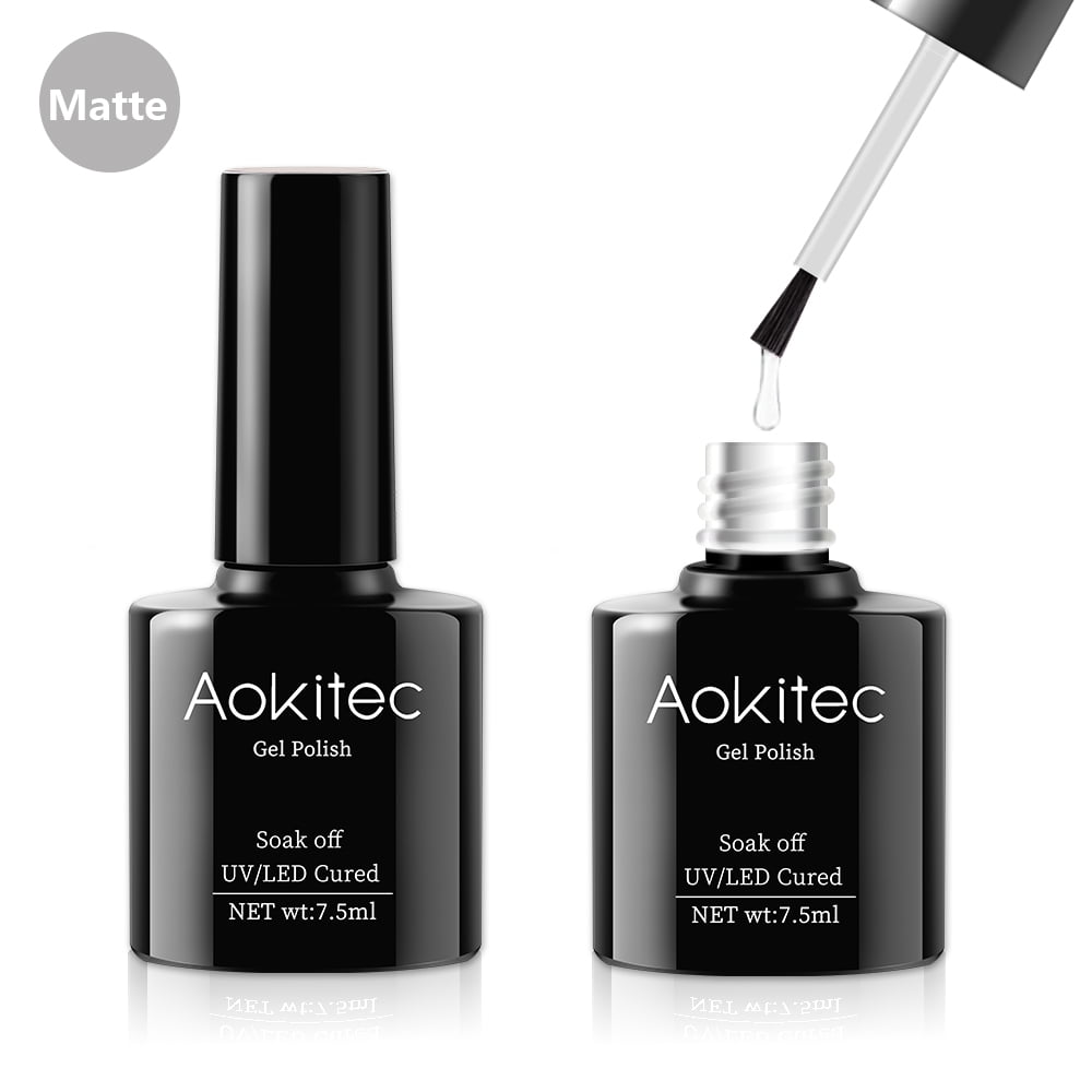 Gel Nail Polish Soak Off UV LED 7.5ml Matte Top Coat Gel Polish Matte