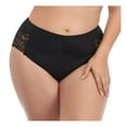 thumbnail image 2 of Elainilye Fashion Plus Size Underwear for Women Comfortable Temperament Lace Oversized Lace Panties Underwear,Black, 2 of 6