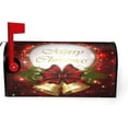 thumbnail image 2 of Christmas Mailbox Covers Merry Christmas Bell Snowflake Magnetic Letter Post Box Cover Standard Size 21 x 18 Inch Garden Yard Home Decorative, 2 of 6