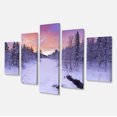 thumbnail image 2 of Winter River in Finnish Lapland - Modern Landscape Canvas Art, 2 of 3
