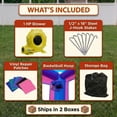 thumbnail image 3 of Pogo Crossover Inflatable Bounce House with Blower, Deluxe Pink Castle Kids Jumper, 3 of 8