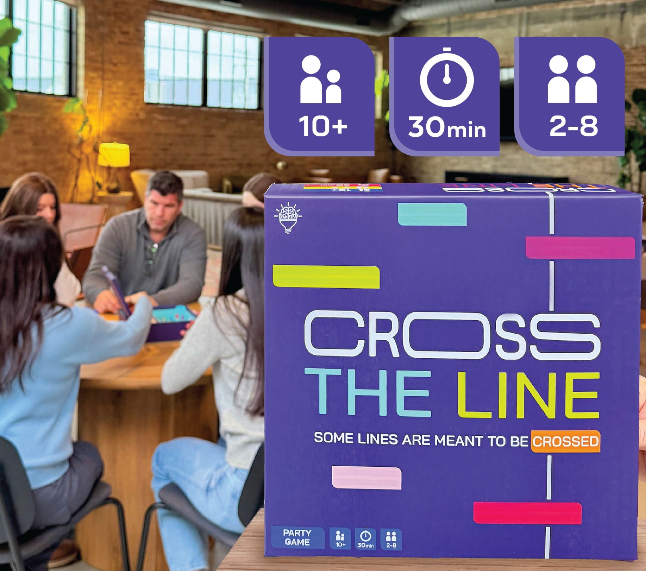 Cross the Line Interactive Party Game for Teens and Adults Ages 12+ (Walmart Exclusive)