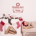 thumbnail image 2 of Vinyl Wall Art Decal - Christmas Cheer And Wishing You A Happy New Year - 17" x 19.5" - Lovely Inspiring Quote Sticker For Bedroom Living Room Windows Coffee Shop Holyday Season Decor, 2 of 4