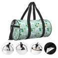 thumbnail image 5 of Fotbe Horse And Flower Pattern Foldable Sports Gym Bag with Wet Dry Pocket, Ultralight Travel Bag, Large Capacity Duffel Bag, Splash Proof Carry on Bag, Overnight Bag, Weekender Bag, 5 of 8