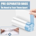 thumbnail image 3 of Small Trash Bags 4 Gallon - Drawstring 4 Gallon Trash Bag, Tear-Free 4 Gal Small Garbage Bags, Separated Unscented White Small Trash Bags Bathroom Trash Bags, 57 Count, 3 of 4