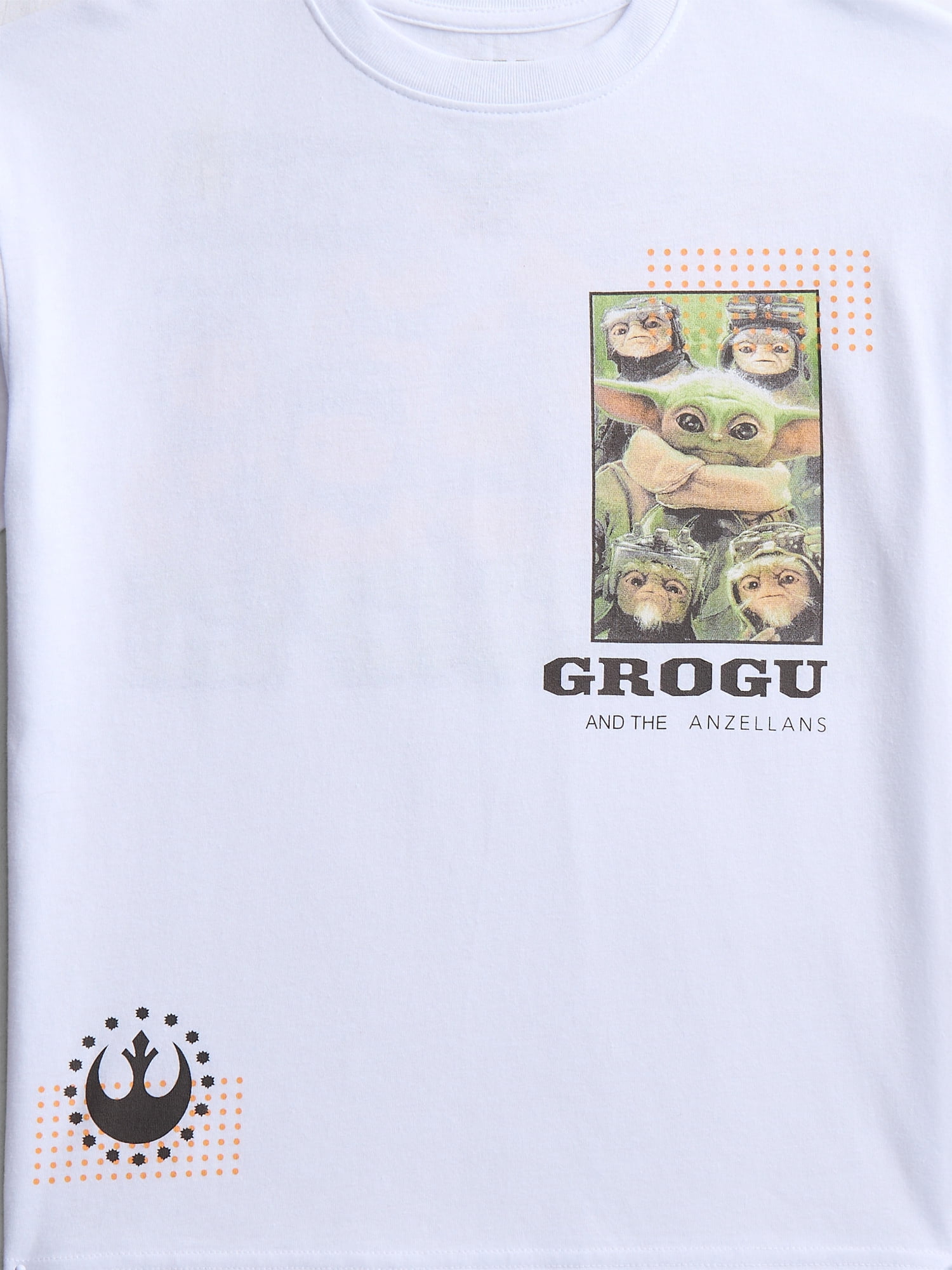 Star Wars The Mandalorian Boys Grogu & Friends Graphic Tee with Short Sleeves, Sizes 4-18