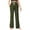 #01 Army Green 【Daily Essentials: Mix & Match All Colors】, variant on Women's Elastic Waist Drawstring Full Length Pants Trousers Slacks Casual Daily Lounge Wear Solid Color Stretchy Comfy Fall Fashion Travel Essentials | Aestivo,Army Green L