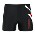 thumbnail image 2 of guisaled Men's Swim Jammers Athletic Training Swimming Trunks Quick Dry Compression Square Leg Swim Brief Jammer Swimsuit Valentines Day s, 2 of 7