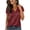 Wine, variant on CYMMPU Women's Summer Solid Color Satin Button V Neck Top, Casual Short Sleeve Lightweight Elegant Blouse for Women Navy XXL