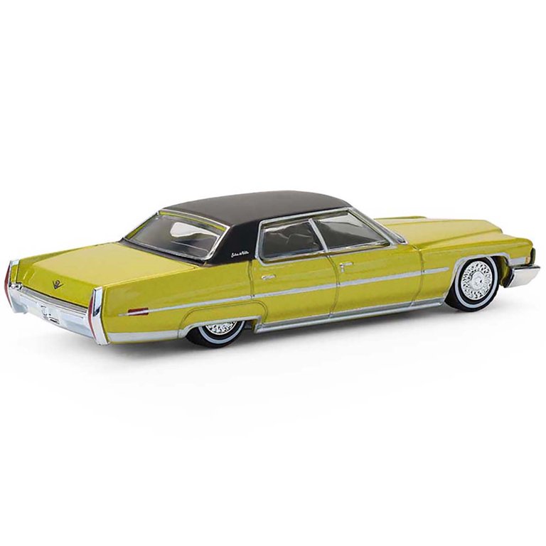 1971 Cadillac Sedan Deville Lowrider Gold Metallic with Black Top