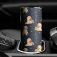 thumbnail image 3 of 20oz Goldendoodle Dog Skinny Tumblers Stainless Steel Tumbler with Lid and Straw,Vacuum Insulated Double Wall Travel Tumbler Cups with Cleaning Brush for Coffee,Tea, 3 of 6