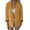 Yellow, variant on Ladies' Solid Color Slim Fit One Button Middle Sleeve Leisure Suit Jacket Blazers for Women Yellow XXL