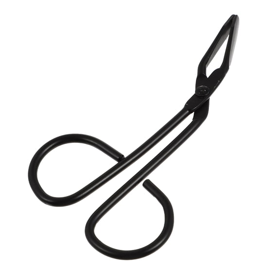 PTOOTP Men's Hair Tweezers with Stainless Steel Slanted Tip for Precise Hair Removal and Grooming, Black, 1 Piece