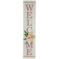 thumbnail image 2 of Northlight 48.5" Floral "Welcome" Wooden Spring Porch Board Sign Decoration, 2 of 6