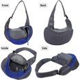 thumbnail image 5 of Bolsa transportadora para perros, bolso de hombro ajustable para gatos y cachorros, bolsa de viaje para mascotas pequeñas, bolso de mano para perros con bolsillo de malla transpirable, transportín por, 5 of 5