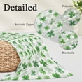 thumbnail image 6 of St. Patrick's Day Throw Pillow Cover,Pillowcase Protectors with Zipper,Breathable Decorative Lumbar Pillow Case Cover,Lucky Shamrock Green Spring Plants Vintage Pillow Shams for Couch Sofa 16x24Inch, 6 of 8