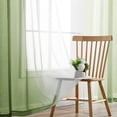 thumbnail image 4 of XWZO Green Sheer Curtains Set of 2, Gradient Semi Sheer for Living Room Bedroom Cafe Windows, 52 x 63 Inch Length, Olive Green, 4 of 8
