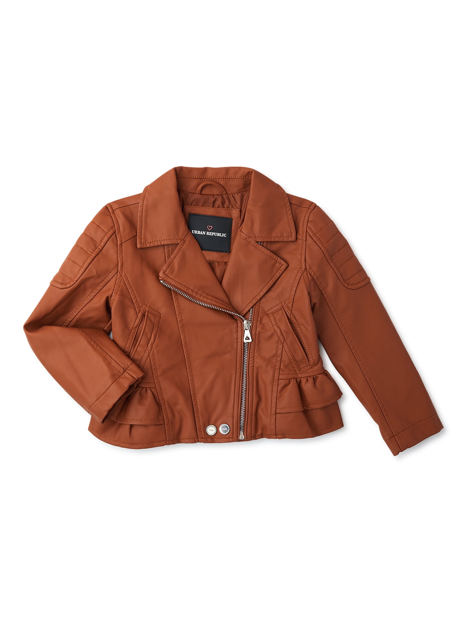 Motorcycle Jacket Baby Faux Leather Jacket Stylish Faux Leather