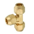 thumbnail image 5 of Uxcell 1/2" x 1/2" x 1/2" Brass Pipe Fitting Flare Tee Tube Fitting Pipe Adapter Connector with Nut, 5 of 5