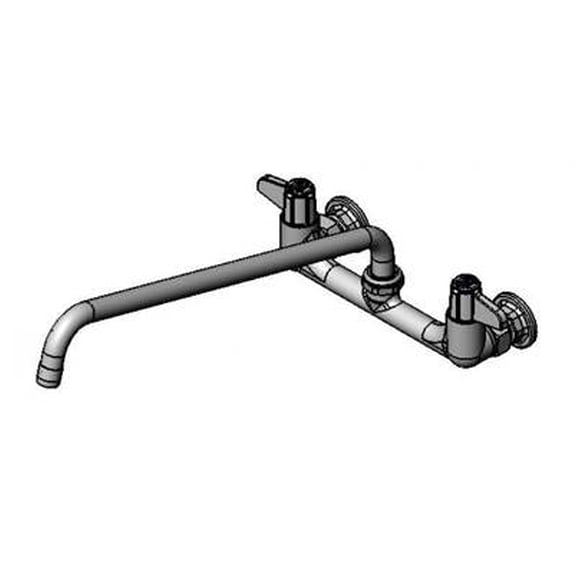 T&S Brass - Faucet, Wall Mount, 8'' Centers, 16'' Swing Nozzle