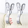 thumbnail image 3 of Clips de acero inoxidable Baoblaze 4 piezas para ropa de trabajo, 3 of 7