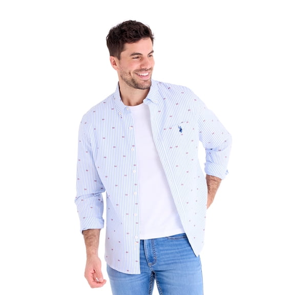 U.S. Polo Assn. Men's Long Sleeve Americana Oxford Shirt