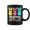 Black, variant on Peepin It Real Easter Day Bunny Coffee Mugs