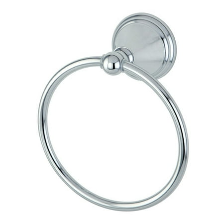 UPC 663370018435 product image for Modern Towel Ring in Polished Chrome Finish | upcitemdb.com